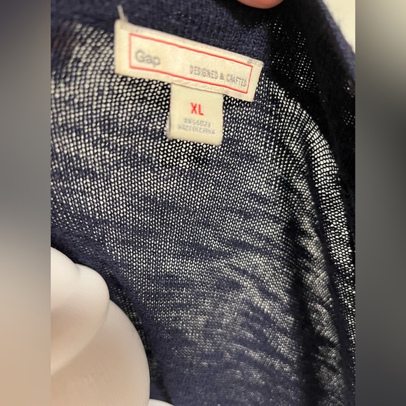 GAP navy semi sheer mid length cardigan smoke free home. Good condition - Picture 4 of 4